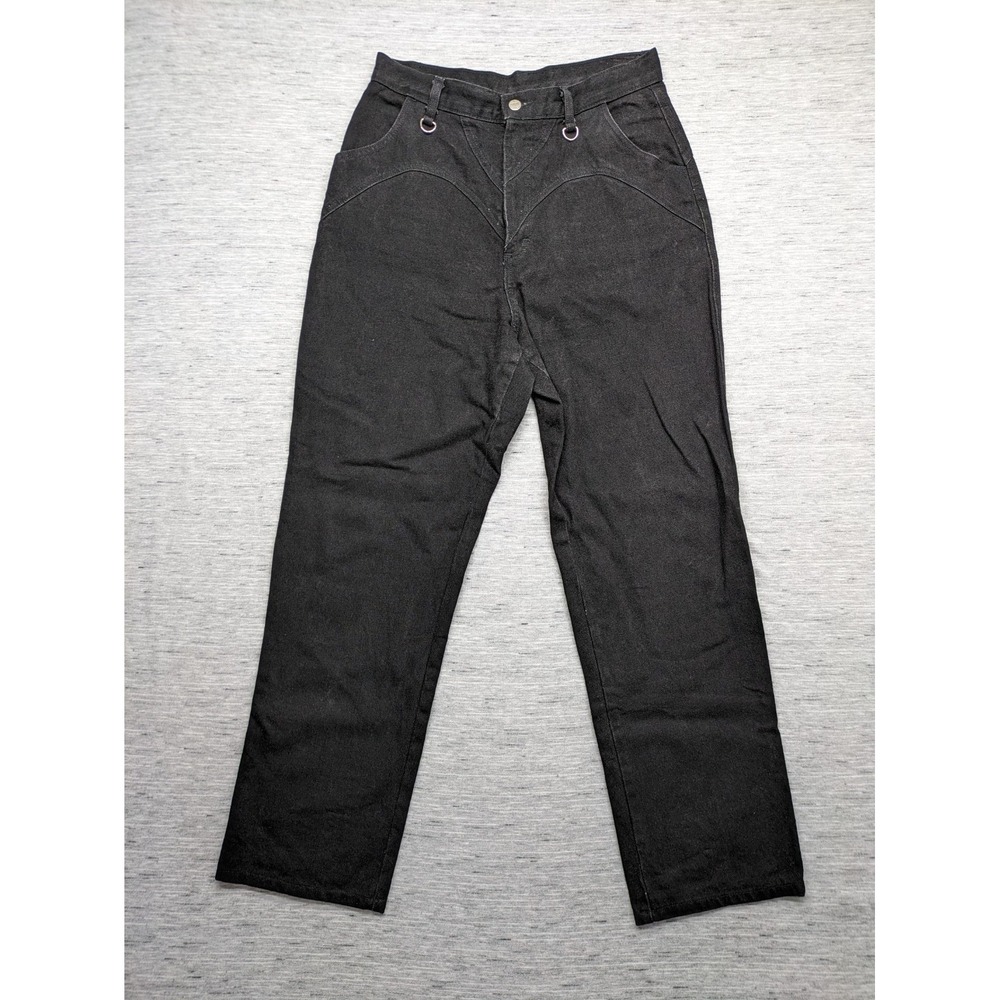 Vintage Roper‎ Ranch Wear Riding Jeans Women Size 15/16 30x29 Black Western USA